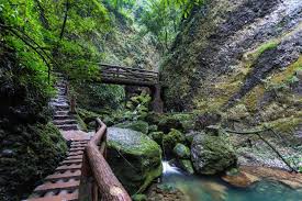 Longyin-Gorge-Plank-Road Longyin-Gorge-Plank-Road